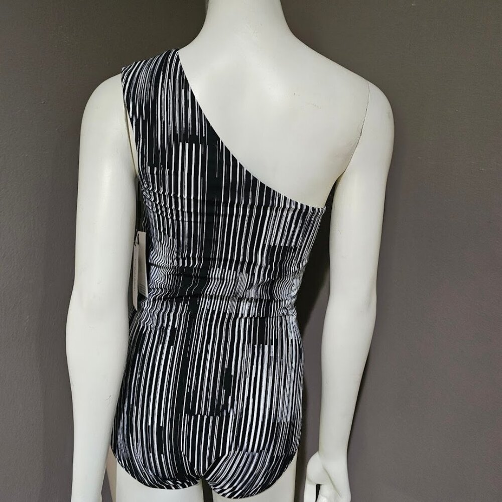 Calvin Klein One-Shoulder Starburst One-Piece Swimsuit - Picture 4 of 11